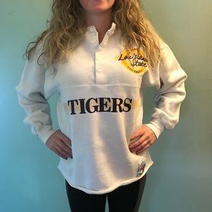 LSU Tigers Vintage Pullover Sweatshirt
